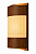 Arandela Essencial Pequena Classic Lar Madeira 24,5cm 2x G9 – Ref. 2023 - Imagem 1
