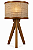 Abajur Essencial Tripé Classic Lar Madeira 48cm E27 – Ref. 2028 - Imagem 1