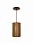 Pendente Cilindro S1020 Classic Lar Madeira 20cm E27 – Ref. 1238 - Imagem 1