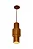 Pendente Saturno SL1532 Classic Lar Madeira 32cm E27 – Ref. 1211 - Imagem 1