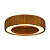 Plafon Anel Saturno 70 Classic Lar Madeira 70cm 8x E27 – Ref. 1278 - Imagem 1