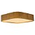 Plafon Lamé 70 Classic Lar Madeira 68x68cm 8x E27 – Ref. 1199 - Imagem 1