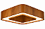 Plafon Anel Lamé 55 Classic Lar Madeira 55x55cm 8x E27 – Ref. 1275 - Imagem 1