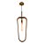 Pendente Silué Trapezoidal Orgânico Classic Lar Madeira 55cm – Ref. 1388 - Imagem 1