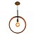 Pendente Silué Circular Classic Lar Madeira 42x32cm E27 – Ref. 1393 - Imagem 2