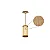 Pendente Palha Leve PL1020 Classic Lar Madeira 20cm E27 – Ref. 1250 - Imagem 2