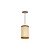 Pendente Palha Leve PL1520 Classic Lar Madeira 20cm E27 – Ref. 1159 - Imagem 1