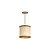 Pendente Palha Leve PL2020 Classic Lar Madeira 20cm E27 – Ref. 1125 - Imagem 1
