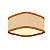 Plafon Palha Leve Lamé PL3517 Classic Lar 35cm 2x E27 – Ref. 1269 - Imagem 1