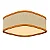 Plafon Palha Leve Lamé PL4517 Classic Lar 44cm 3x E27 – Ref. 1270 - Imagem 1