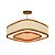 Pendente Palha Leve Anel Lamé PL7017 Classic Lar 70cm 8x E27 – Ref. 1296 - Imagem 1