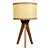 Abajur Tripé Palha Leve Classic Lar 48x27,5cm E27 – Ref. 1358 - Imagem 1