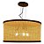 Pendente Palha Sextavada P5528 Classic Lar 55cm 3x E27 – Ref. 1391 - Imagem 1
