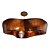 Pendente Ripado Orgânico 70 Classic Lar 3x E27 70cm – Ref. 1380 - Imagem 1