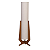 Luminária Imbuia com Cúpula Cilíndrica Rústico 141x42x42cm 5L Trevisan - Imagem 1