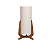 Luminária Imbuia com Cúpula Cilíndrica Rústico 72x37x37cm 5L Trevisan - Imagem 1