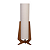 Luminária Imbuia com Cúpula Cilíndrica Rústico 107x35x35cm 5L Trevisan - Imagem 1