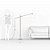 Coluna Golden Art Chaise com Braço 140x110x23cm Pintura E27 C8865PI - Imagem 4