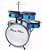 Bateria Acústica Infantil Rock Kids RMV PBKD14652 Azul Sparkle - Imagem 1