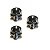 Knob de Guitarra Metal Caveira Preto KB12344 (3 Unids) - Imagem 1