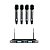 Microfone sem Fio de Mão Quadruplo Karsect KRP4R para Rack 19" - Imagem 1