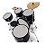 Bateria Acústica Juvenil Turbo Junior Black Wood com Pratos - Imagem 2