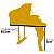 Piano de Cauda Infantil 30 Teclas Turbinho 30K Preto - Imagem 6