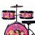 Bateria Acústica Infantil Disney Princesas PHX BID-P2 Rosa - Imagem 2