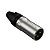 Plug XLR Macho 3 Pinos Wireconex WC 1013 ML BK NI - Imagem 1