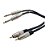 Cabo 2 RCA / 2 P10 Mono 1,8 Metro Zad Som 15227P - Imagem 1