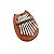 Mini Kalimba 8 Teclas 5,5cm x 7,3cm - Imagem 3