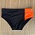 Sunga Duo Left Preta com Laranja - Tradicional - Imagem 1