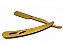Navalhete / Navalha Inox Dourada Profissional TDJ - Imagem 1