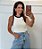 Blusa Regata Luisa Branca - Imagem 1