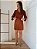 Saia Luisa Couro Marrom - Imagem 3