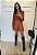 Saia Luisa Couro Marrom - Imagem 1