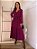 Vestido Midi Catarina Vinho - Imagem 1