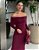 Vestido Luisa Vinho - Imagem 1