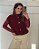 Blusa Fran Tule Vinho - Imagem 1