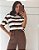 Blusa Listras Bruna Marrom - Imagem 1