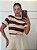Blusa Listras Bea Marrom - Imagem 1