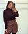 Short Milena Couro Marrom - Imagem 3