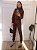 Conjunto Moletom Alice Marrom - Imagem 1