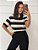 Blusa Listras Bea Preta - Imagem 1