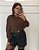 Short Milena Couro Preto - Imagem 1