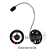 Intercomunicador Gooseneck Para Vidro WS IT/07-S (ALERTA SONORO E LUMINOSO) - Imagem 1