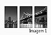 QUADROS NEW YORK 53 L x 83 A cm CADA KIT 3 QUADROS - Imagem 6