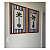 Quadros Botânicos Coqueiros com Listra Azul 50x70 - Imagem 1