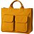 Bolsa amarela aveludada. - Imagem 1