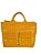 Bolsa amarela aveludada. - Imagem 3